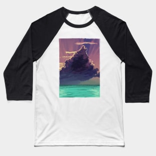 Sunset ocean Baseball T-Shirt